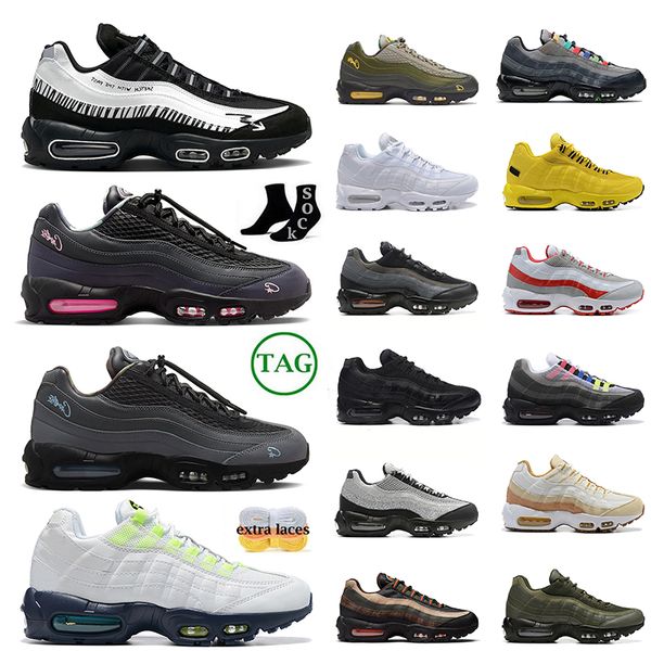 

95 95s men running shoes sneaker triple black white aegean storm sequoia pink beam maxs95 obsidian neon laser fuchsia greedy 3.0 midnight na