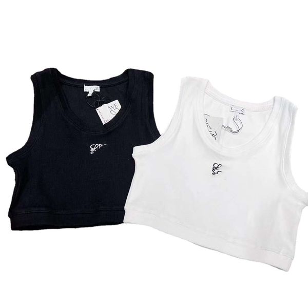 

knitted women knits embroidery vest tank sleeveless breathable knitted pullover womens sport tank womens, White