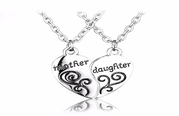 

love heart pendants necklace silver plated alloy pendant necklaces fashion jewelry mothers day gift9109581