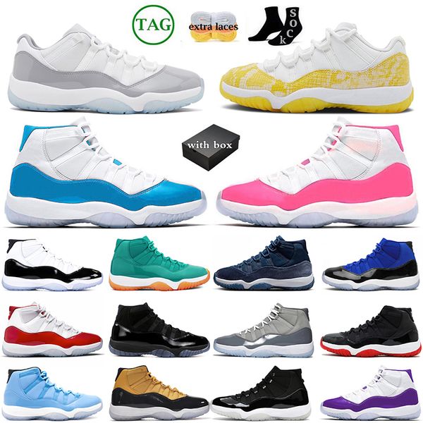 

jumpman 11 basketball shoes men women cherry pink 11s midnight navy cool grey 25th anniversary bred pure violet 72-10 mens trainers sport sh