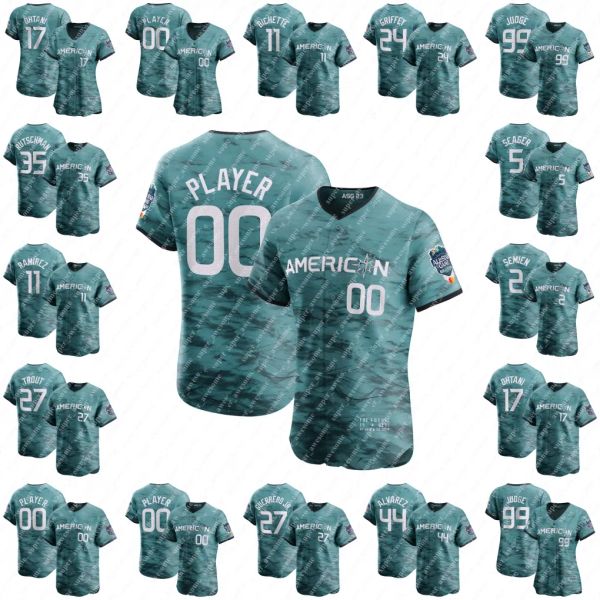 

custom 2023 all-star game jersey brent rooker gerrit cole luis castillo sonny gray kevin gausman shane mcclanahan framber valdez emmanuel cl, Blue;black