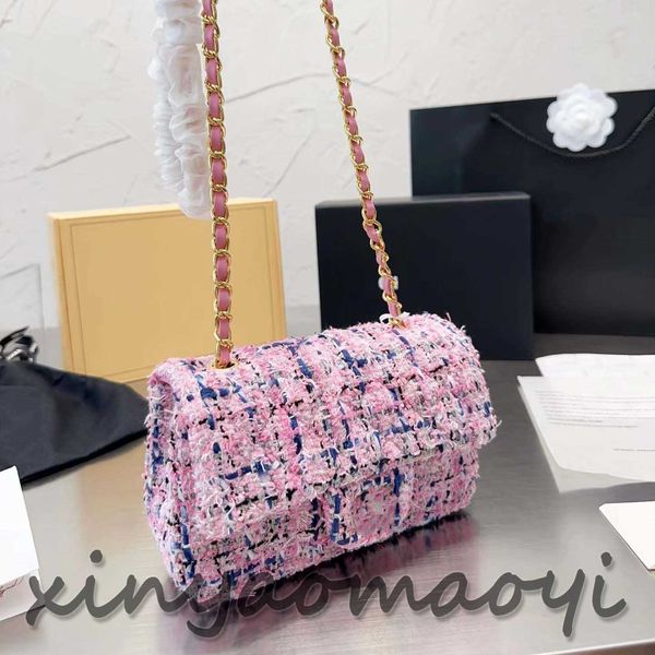 

designer shoulder bag handbag women's luxury brand bag crossbody bag multi-material woven pink woven bag