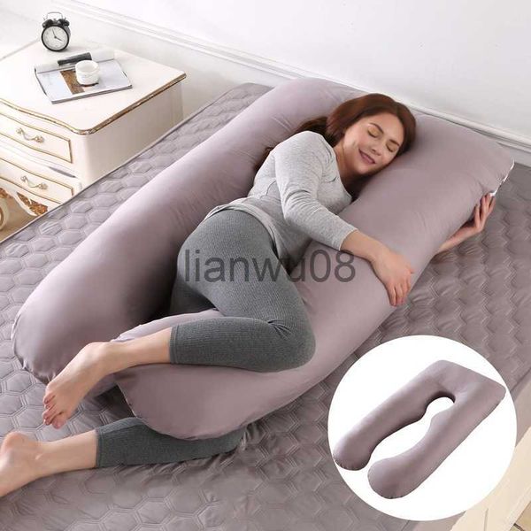 

maternity pillows ushaped side sleeping pregnant woman body pillow waist support bedding decorations x0707