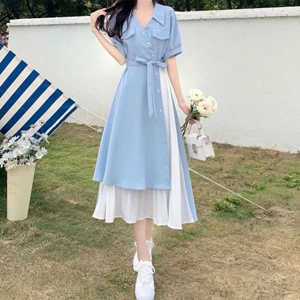 

vneck long dress korean fashion robe playa summer dresses women 2023 casual urban trendyol female clothing elegant gowns basic l230621, Black;gray