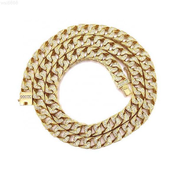 

8mm iced out franco chain necklace 925 sterling silver moissanite chain