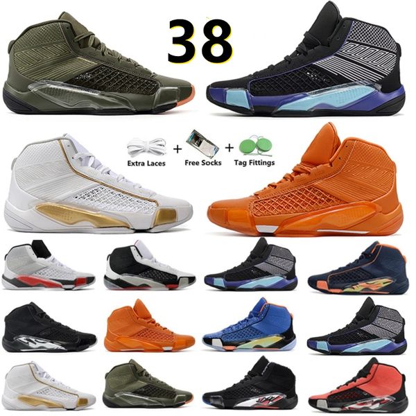 

jumpman 38 38s men basketball shoes olive aqua playoffs center star chrome reverse fundamental platinum doernbecher red black women trainers