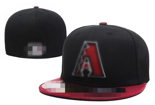 

2023 men fashion hip hop snapback hats arizona flat peak full size closed caps all team fitted hats in size 7- 8 h2-7.7, Blue;gray