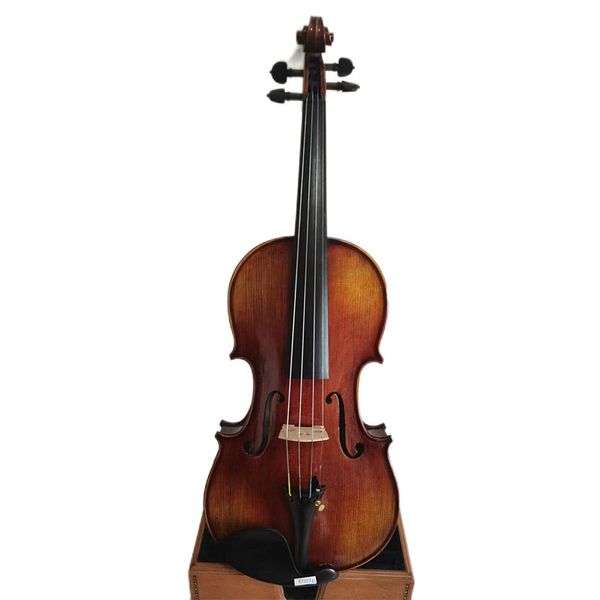 

new 4/4 violin totoise crack style flamed maple back spruce hand made k2771