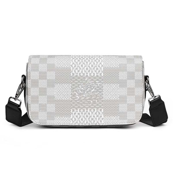 

n50007 the latest inkjet plaid shoulder bag fashion cross-body bag