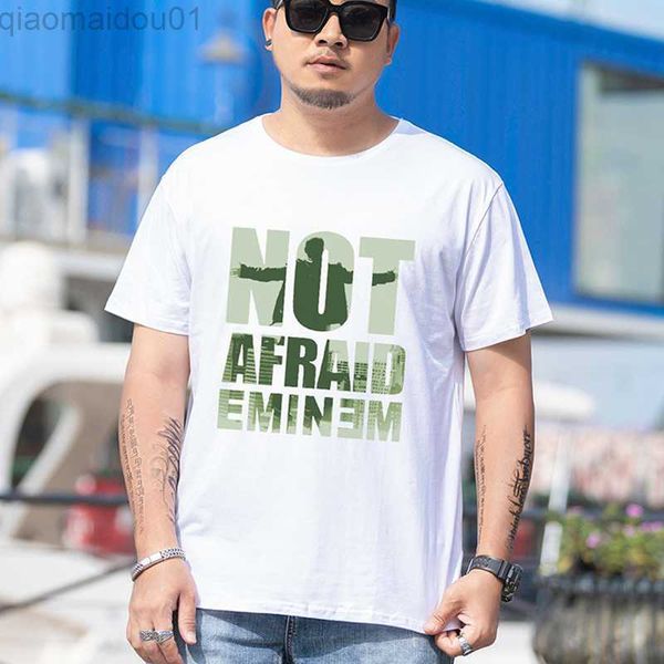 

men's t-shirts 2022 summer new cotton loose printing letters short-sleeved plus fertilizer plus fertilizer t-shirt large size s-8xl loo, White;black