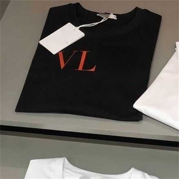 

short sleeved t shirt mens sweatshirt vltn designer t-shirt 3d printed cotton round neck pullover tee men women oversize tshirt 4xl nmpz, White;black