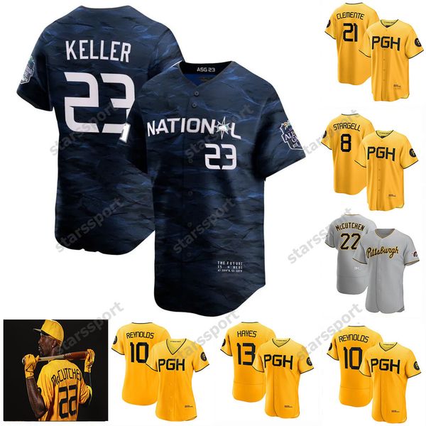 

mens andrew 22mccutchen 2023 pirates all star jersey bryan reynolds oneil cruz ji hwan bae kebryan hayes mitch keller roberto clemente pitts