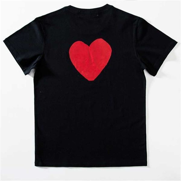 

play fashion mens t-shirts designer red heart shirt casual tshirt cotton embroidery short sleeve summer t-shirt 2m4f gcea, White;black