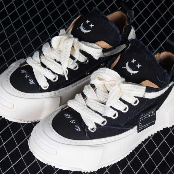 

vanness wu x vessel smile at the open style cork canvas daddy shoes casual shoes, Black