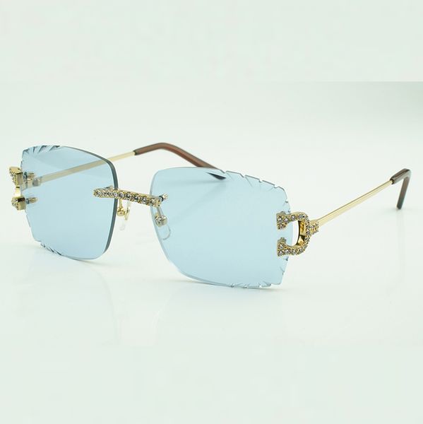 

new 3524014 diamond claw sunglasses legs and cutting lenses 3.0 thickness 58-18-135mm, White;black