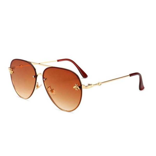 

2023 brand design sunglasses women men designer good quality fashion metal oversized sun glasses vintage female male uv400 2ldsq, White;black