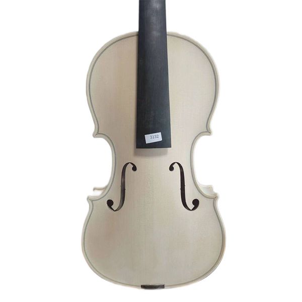 

master 4/4 violin in white 1pc flamed maple back spruce hand made k3132