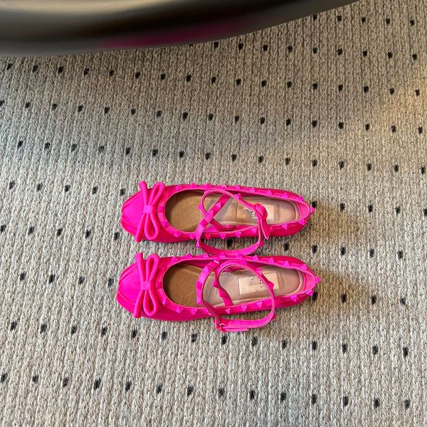 

designer brand bow flat mary jane comfortable miu women's ballet shoes boat shoes retro elastic band black and white pink gray red brow