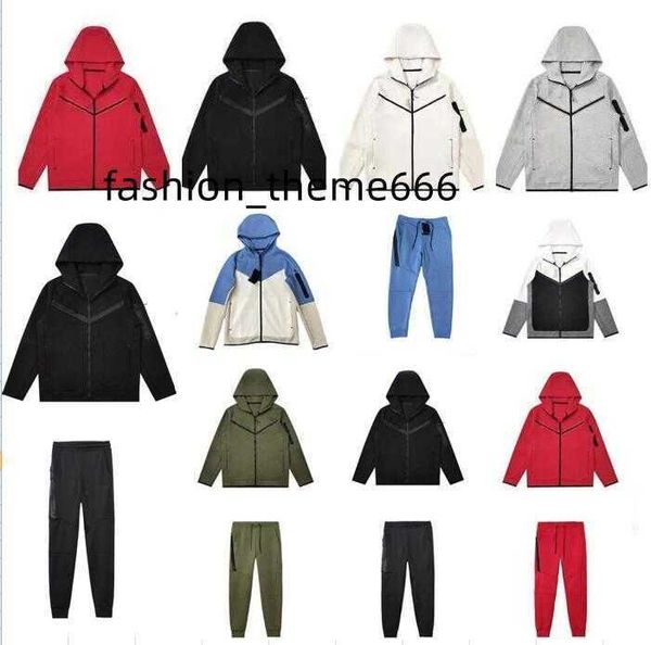 

tracksuit men sports thick tech fleece sportswear pants hoodies jackets space cotton trousers womens bottoms joggers man running jacket, Black