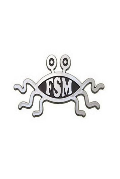 

fsm flying spaghetti monster car emblem0123456789106453620, Gray