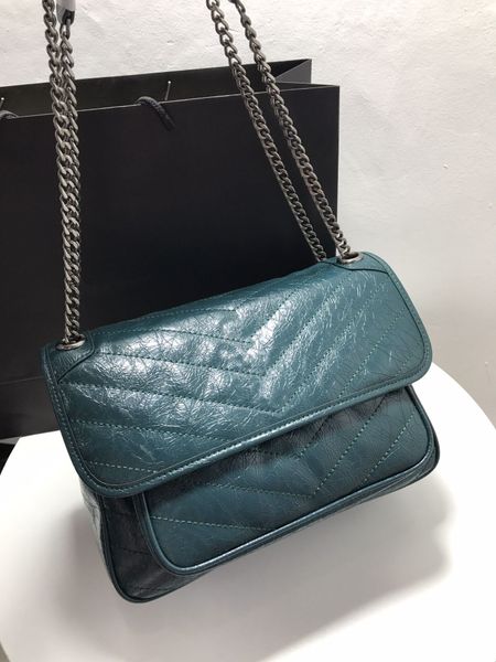 

luxury handbag shoulder bag brand y-shaped designer seam leather ladies metal chain clamshell messenger gift box wholesale tote bags crossbo