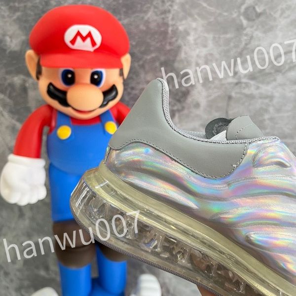 

new quality designer shoes sneakers design logo white flat lace up platform men's women's shoe size 35-46 xsd221137, Black