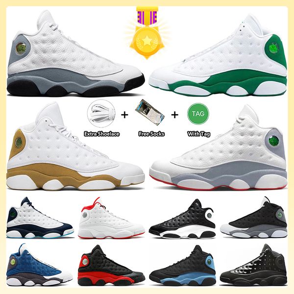 

13 13s basketball shoes blue grey black cat houndstooth university gold wheat lucky green court purple dmp flint hyper royal obsidian traine