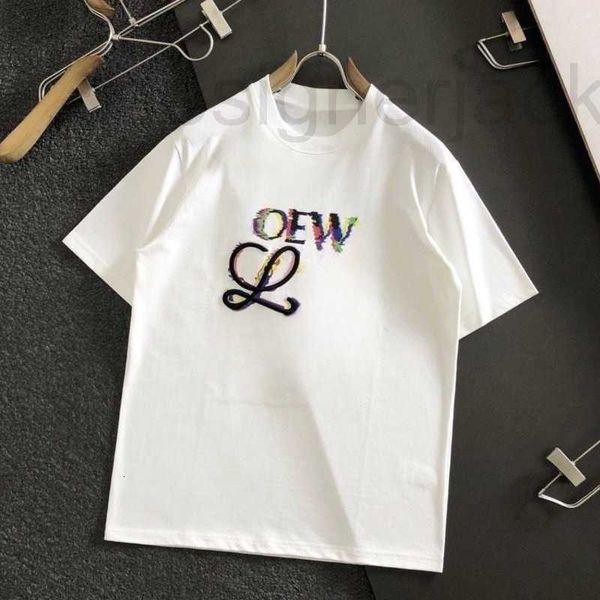 

men's t-shirts designer new mens t shirt summer hand-painted graffiti embroidery printing tee men women loose all-match short sleeved j, White;black