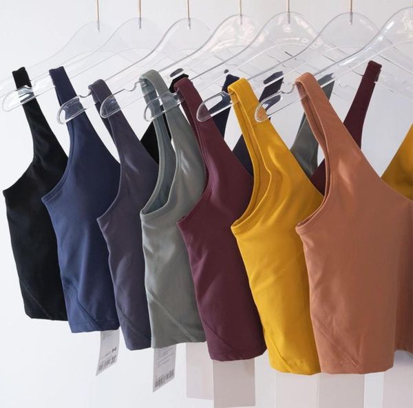 

yoga align sports bra womens deisgners gym clothes underwears tanks camis shockproof running fashion icon fitness worko8033126, Black;white