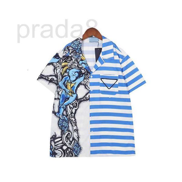 

men's t-shirts designer summer men tee luxury classic embroidery letters triangle label floral print fashion women short sleeve flower, White;black
