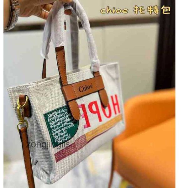 

designer high-capacity bags handbag bag woody 2023 beach cloe tote embroidered canvas commuter tote armpit 94zx