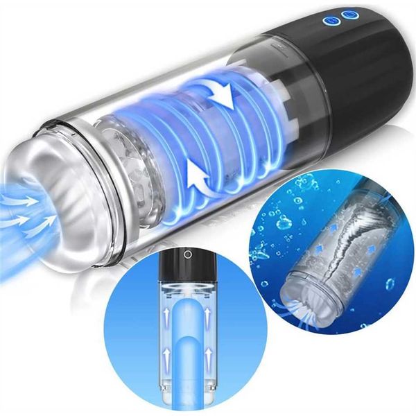 

electric rotary telescopic aircraft cup male trainer toy factory sale