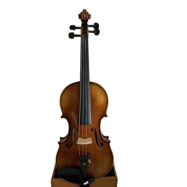 

4/4 violin guarneri model 1 pc flamed maple back spruce hand carved 3048