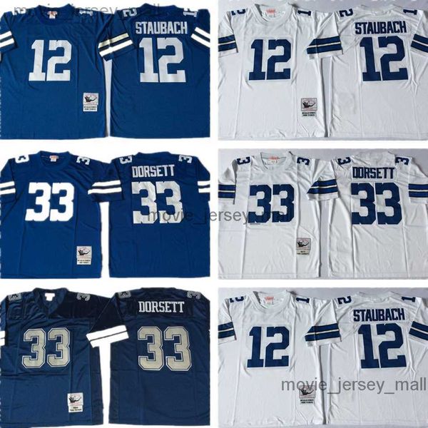 

ncaa 75th vintage football 12 roger staubach jerseys mitchell & ness 33 tony dorsett jersey college blue white, Black;red