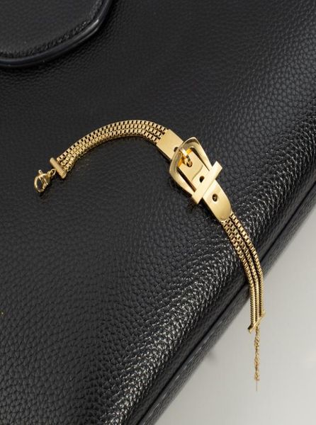 

unique design stinless steel belt shpe strp chrm gold bngle women jewelry gift punk multilyers bngle brcelets jewelry1639320, Golden