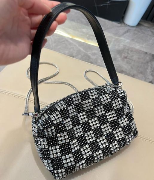 

fashion rhinestone crossbody bag sparkling clutch wedding purse handbag