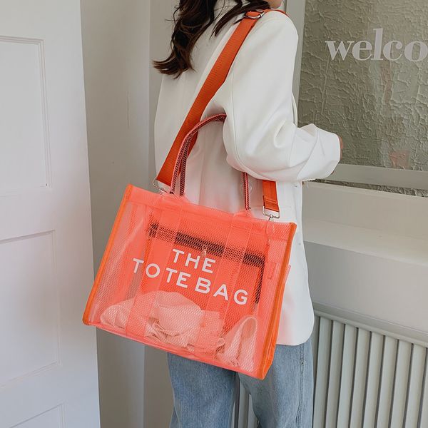 

evening bags the tote bag for women 2023 designer luxury handbags clear beach shopping messenger pink bolso mujer 230707