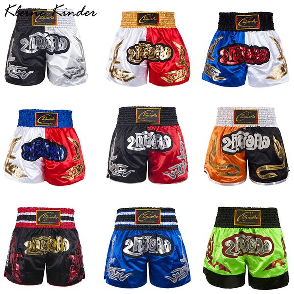 

men's shorts shorts thai children short boxing kids trousers muay thai women man mma girl kickboxing boxer shorts for boy grappling tru, White;black