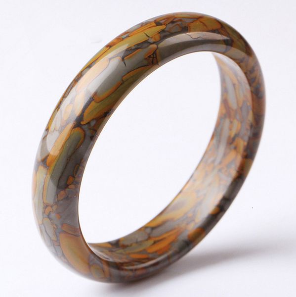 

bangle genuine natural color brown jade bangle 54-64mm bracelet charm jewellery fashion accessories hand-carved amulet gifts women men 23070, Black