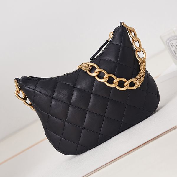 

designer hobo handbag lambskin underarm bag 24cm luxury chain bag high imitation small shopping bag with box zc127