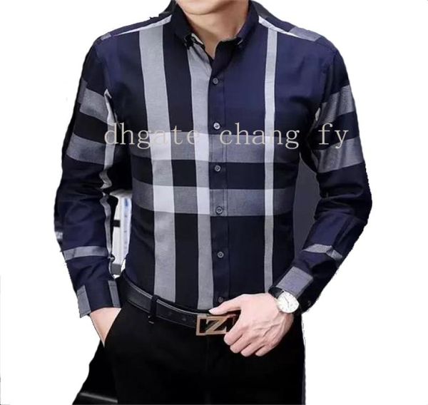

2021 luxury designer fashion men039s shirts long sleeve business casual brand spring slim shirt m3xl 6651448762899943, White;black