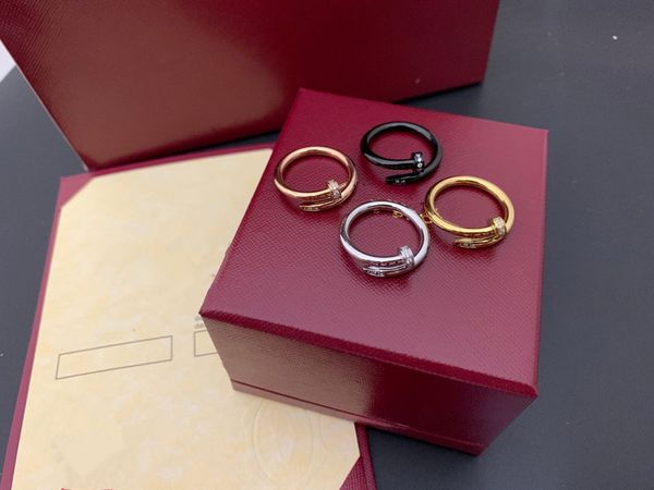 

love ring designer ring diamond nail ring fashion jewelry man wedding promise rings for woman anniversary wedding gift, Silver