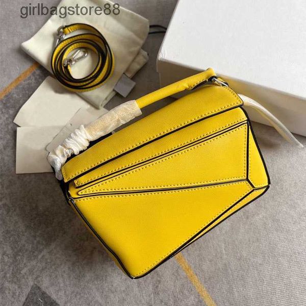 

2023 puzzles layer girl mini cool leather bag pack designer head geometry calf loewsbag one bags shoulder crossbody 20cm handbags wrpu