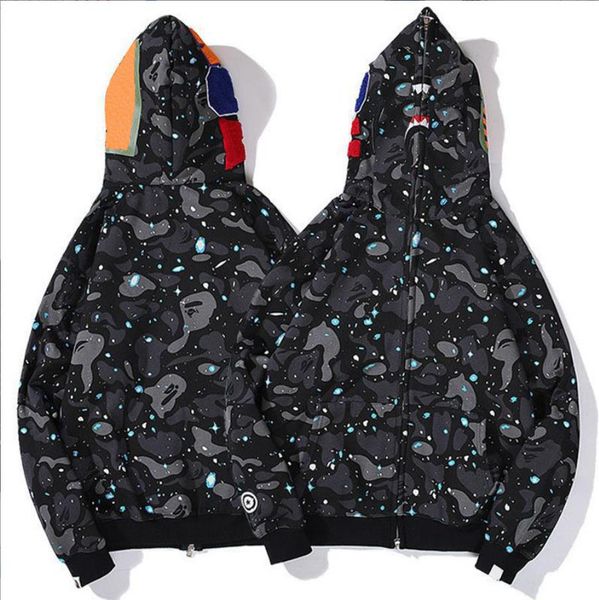 

men's designer full zip hoodie crazy face jacket big d hoody men women zipper sudadera autumn winter jogger sportwear loose hooded hood, Black