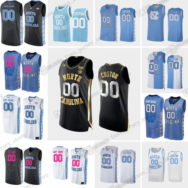 

ncaa custom xs-6xl north carolina tar heels college basketball jerseys kerwin walton dawson garcia armando bacot creighton lebo wayne elling, Black