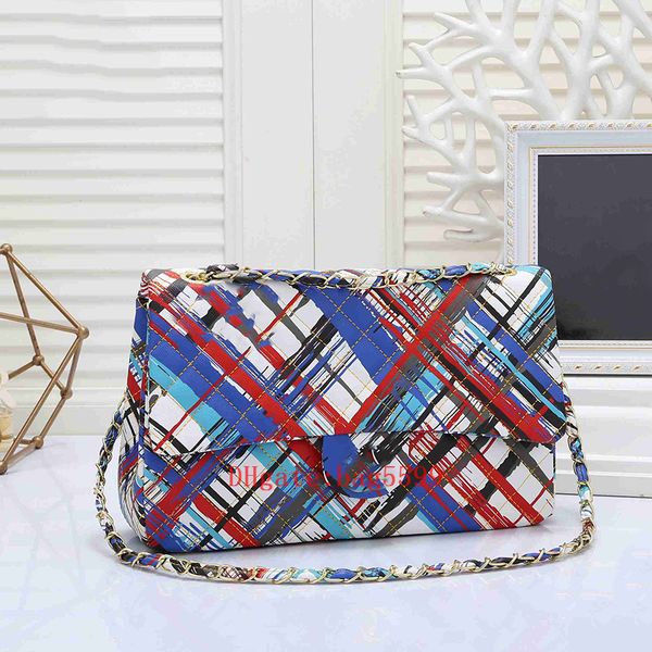 

2023 designer patent bag fashion women shoulder bag luxury quality leather ladies chain messenger crossbody bags girl handbag metal button