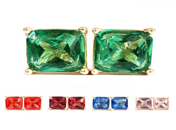 

new whole factory selling square earring stud candy color earring more colors to choose earring8050451, Golden;silver