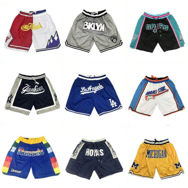 

summer sports shorts breathable letters embroidered fashion street short drawstring lakers basketball pants, White;black
