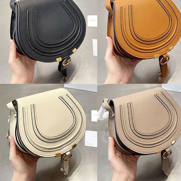 

luxury designer clutch flap marcie saddles bag wallets famous wholesale satchel shoulder handbag cowhide genuine leather women's mens p