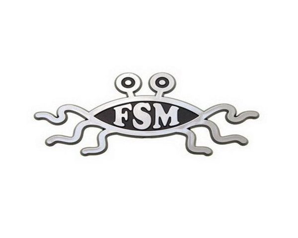 

fsm flying spaghetti monster car emblem0123456789105580938, Gray